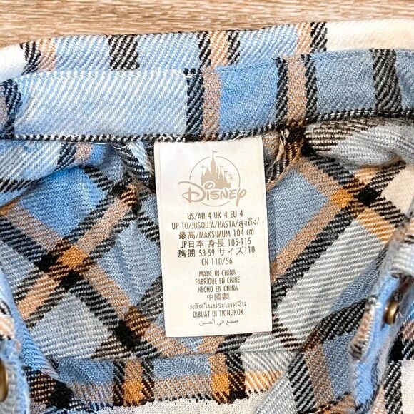 NEW! Disney Parks Turning Red Pandamonium Kid Flannel Shirt, Size 4 - Picture 3 of 4